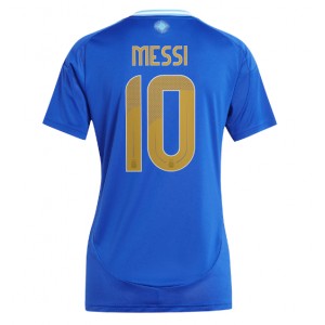 Fotbalové Dres Argentina Lionel Messi #10 Dámské Venkovní Oblečení Copa America 2024 Krátký Rukáv
